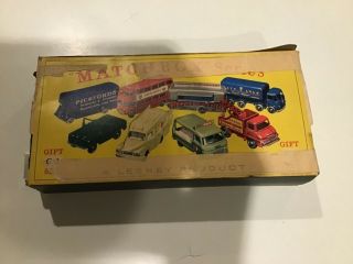 Vintage Matchbox Commercialvehicle Gift Set No.  G - 1 Boxed