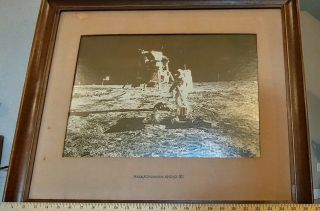 1969 Vintage Nasa Grumman Photo Apollo Xi Moon Landing
