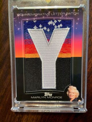 Marilyn Monroe Topps 2011 American Pie Letter Patch Y 05/25