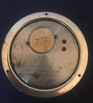 Vintage SETH THOMAS Brass Ship’s Bells Clock & Barometer w Key 3