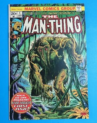 Man - Thing 1 1974 Marvel Bronze Age Comic Book Vf/nm