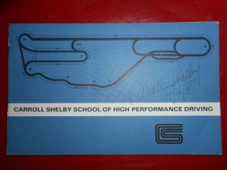 Rare Carroll Shelby School Of High Performance Driving Pamphlet 5x8 1960s Cobra