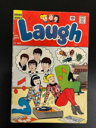 Laugh Comic Book 166 Archie Series Jan 1965 Beatles Classic Cover - 408