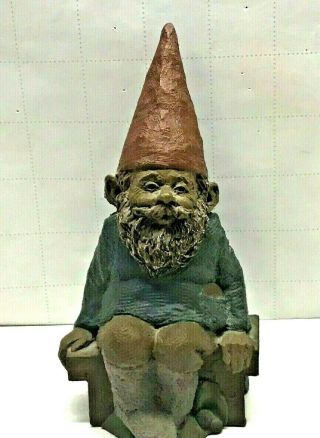 Vtg Signed Tom Clark Gnome Figurine 1987 O 