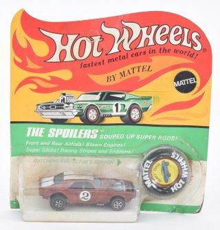 Vintage 1969 Hot Wheels Heavy Chevy Orange 2 Blister Pack Carded Redline Hk