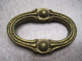 Antique Ornate Brass Chandelier Chain Link Mount 2 1/2 X 1 5/8 X 3/16