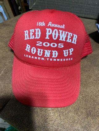 International Harvester Red Power Roundup Hat 2005 Lebanon Tn