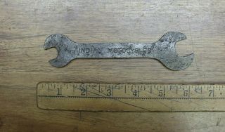 Antique Indian Motorcycle Open End Wrench,  1/2 " X 5/8 " X 5 - 15/16 " Long,  Pitting