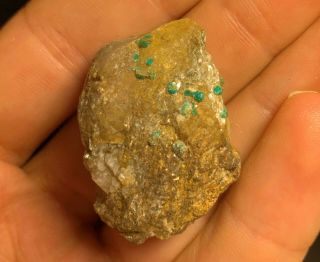 Turquoise On Quartz Xls: Bishop Mine,  Lynch Station,  Campbell Co. ,  Virginia
