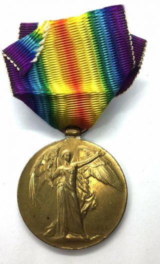 Canada 1914 1918 Wwi Victory Medal Pte.  W.  G.  Watts.