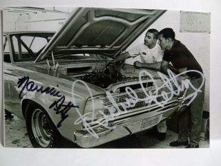Richard Petty & Maurice Petty Authentic Hand Signed Autograph 4x6 Photo - Nascar