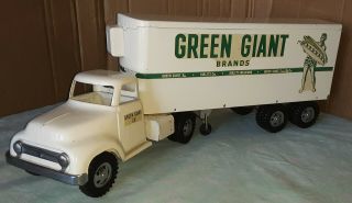 Vintage 1954 Tonka Green Giant Truck/trailer W/original Box