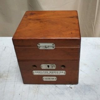 Vintage Wwii Hamilton Marine 22 Gimbaled Deck Watch Box Only