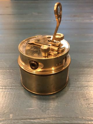 Vintage Stanley London Brass Pocket Sextant