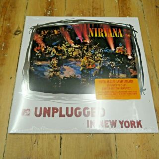 Nirvana Live Mtv Unplugged 2 X Lp Colour Vinyl 25th Anniversary Rare Ltd Edition