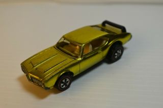 1971 100 Hot Wheels Redline Yellow Olds 442 With White Int