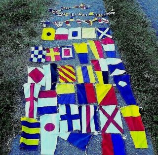 International Maritime Signal Flags Set 34 Ct Party 31 Med Nautical Comms 2 Mini