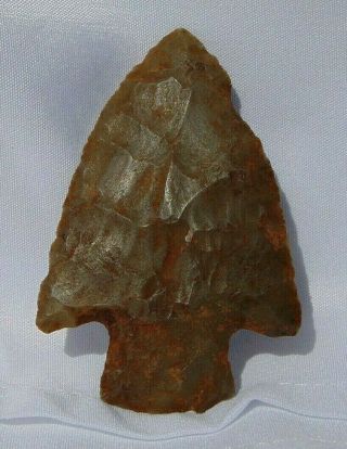 Authentic 2 1/2 " Kentucky Tennessee Flint Arrowhead Knife Point Artifact Relic