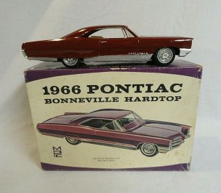 Look Mpc 1966 Pontiac Bonneville Hardtop 1/25 Model Car Kit In The Box
