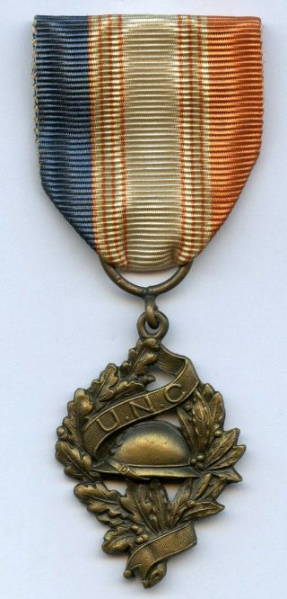 France Wwi Medal Veterans U.  N.  C.  (union Nationale Des Combattant) Grade