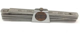 Vintage Craftsman Duraluminum No.  3937 Folding Ruler 72 " Rare Sk Wayne Holder