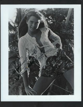 Brooke Shields Signed 8 " X 10 " Photograph Actress And Model