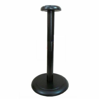 Wooden Helmet Black Stand Display Post For Medieval Helmets - Foldable Stand