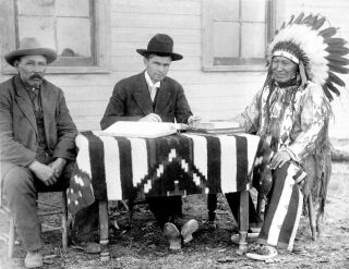 Ogala Sioux Chief American Horse - On Becoming American Citizen - 1907 Photo