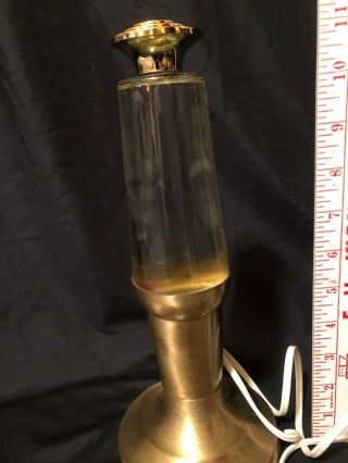 1970 - 80 Vintage Lava Lamp Fully Functional Brass Base
