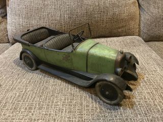 Vintage Citroen Tin Wind - Up Toy Convertible Car 16”