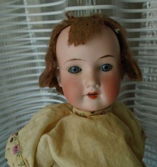 Antique 13 " A M Armand Marseille 390 Bisque Head Jointed Compo Body Doll