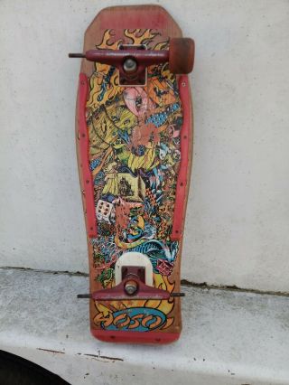 Vintage Cristian Hosoi Skateboard Cell Block Santa Cruz