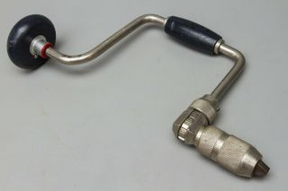 Vintage Stanley Handyman No.  H1253a 10 " Ratchet Auger Bit Brace Hand Drill
