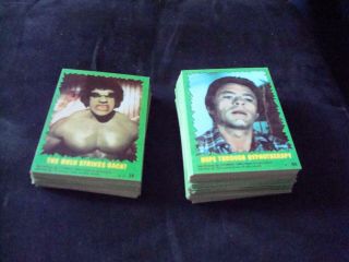 1979 Topps The Incredible Hulk Complete Trading Card Set With Stickers