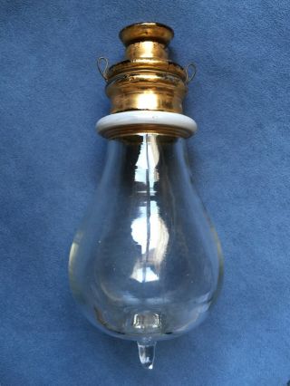 Antique “edison” Light Bulbs Liquor Set Circa 1900