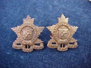 Orig Pre Ww1 Collar Badges 24th Kent Regiment