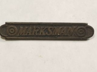 Ww1 U.  S.  Marine Corps Marksman Qualification Bar Pin Back