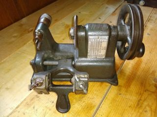 Vintage Automotive Key Cutting Machine Hand Crank Briggs & Stratton