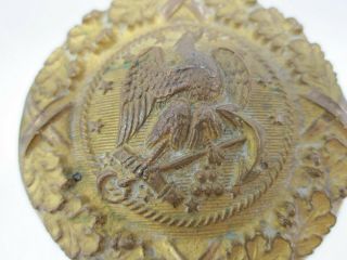 Vtg Authentic WW1 WWI US Navy Officer Belt Plate Buckle Sweetheart Brooch Pin 3