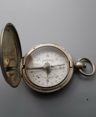 Vintage Aurapole compass Short & Mason full - hunter case 3