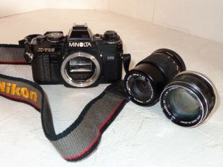 Vintage Minolta X - 700 Mps 35mm Slr Camera With Lens