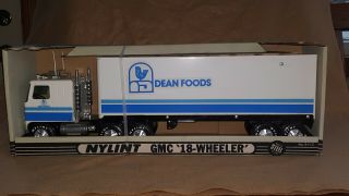 Vintage Nylint Dean Foods Gmc 18 Wheeler Steel Semi Truck 21 " Long Nib