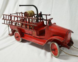 Buddy L 205 Hose & Ladder Fire Truck,  1920 