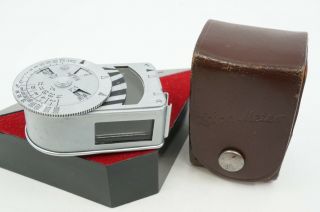 Vintage Leica Meter - Accessory Shoe Mount - Dual Range W/case