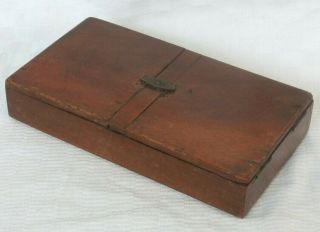 Antique Four Fold Linen Buttons Box Army Navy Cooperative C1900