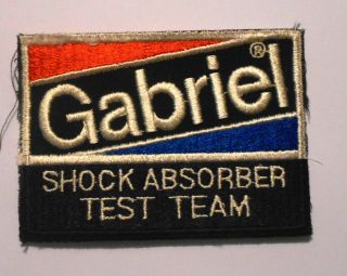 Gabriel Shock Absorber Patch Embroidered 3 - 7/8 Inches Vintage Racing Test Team