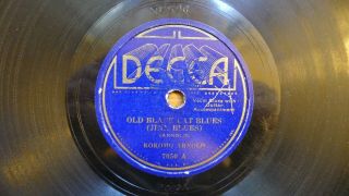 Kokomo Arnold 78 Decca 7050 Old Black Cat Blues / Sissy Man Blues