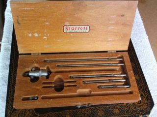 Starrett No 124 Inside Micrometer Has Missing Parts Wooden Box Vintage
