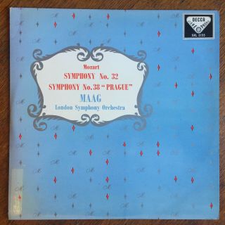 Sxl 2135 Decca Mozart Symphony No.  32 And 38 “prague” Maag Wb Ed 1