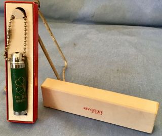 Nos Vintage 1949 - 1954 Shamrock Hotel Houston Texas/tx Old •flashlight Keychain•